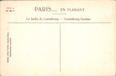CPA Paris Le Jardin du Luxembourg 