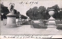 CPA Paris Allee Centrale du Jardin des Tuileries 