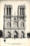 CPA Paris La Facade de Notre Dame 