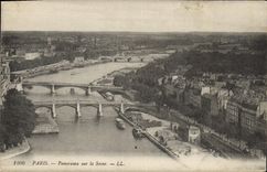 CPA Paris Panorama sur la Seine 