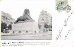 CPA Paris Le Lion de Belfort 