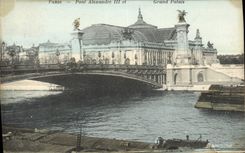CPA Paris Pont Alexandre III et Grand Palais 