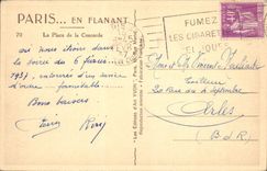 CPA Paris La Place de la Concorde 