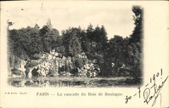 CPA Paris La cascade du Bois de Boulogne 