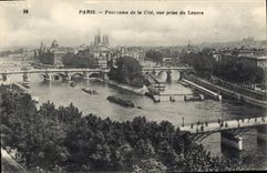 CPA Paris Panorama de la Cite vue prise du LOuvre 