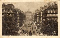 CPA Paris L'Avenue de l'Opera Au fond l'Opera 
