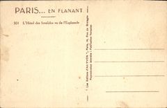 CPA Paris L'Hotel des Invalides vu de l'Esplanade 