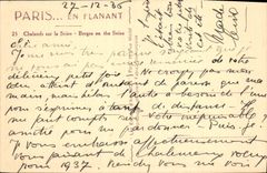 CPA Paris Chalands sur la Seine 