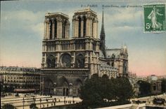 CPA Paris Notre Dame vue d'ensemble 