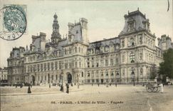 CPA Paris L'Hotel de Ville Facade 