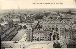 CPA Paris Panorama pris de Notre Dame 