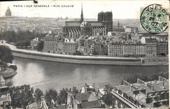 CPA Paris Vue Generale Rive Gauche 