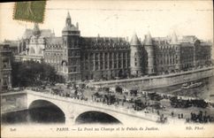 CPA Paris Le Pont au Change et le Palais de Justice 