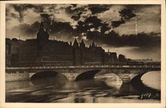 CPA Paris La Conciergerie et le Pont au Change 