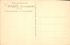 CPA Paris Le Port Saint Nicolas Bateaux