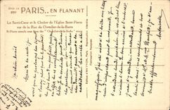 CPA Paris Le Sacre Coeur et le Clocher de l'Eglise Saint Pierre 