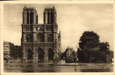 CPA Paris Facade de Notre Dame 