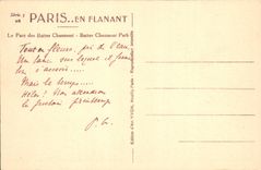 CPA Paris Le Parc des Buttes Chaumont 