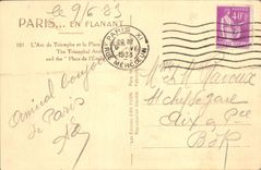 CPA Paris L'Arc de Triomphe et la Place de l'Etoile 