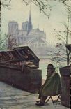 CPA Paris L'Ancestre des Bouquinistes 