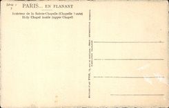 CPA Paris Interieur de la Sainte Chapelle 