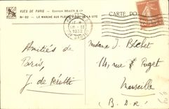 CPA Vues de Paris Le Marche aux Fleurs Quai de la Cite 