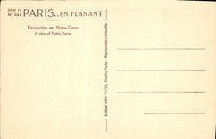 CPA Paris Perspective sur Notre Dame 