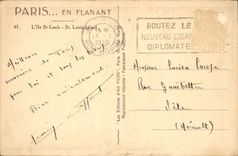 CPA Paris L'lle St Louis 