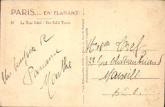CPA Paris La Tour Eiffel 