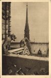 CPA Paris Notre Dame de Paris Detail du Chevet 