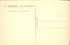 CPA Paris La Tour Eiffel 