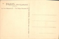 CPA Paris Le Pont Alexandre III 