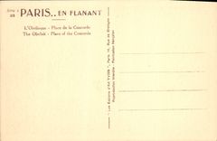 CPA Paris L'Obelisque Place de la Concorde