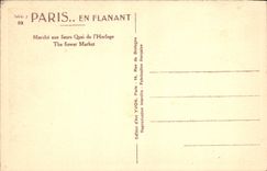CPA Paris Marche aux fleurs Quai de l'Horloge