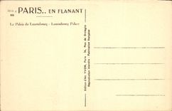 CPA Paris Le Palais du Luxembourg 