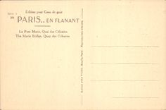 CPA Paris Le Pont Marie Quai des Celestins 