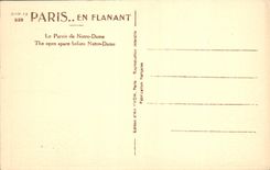 CPA Paris Le Parvis de Notre Dame 