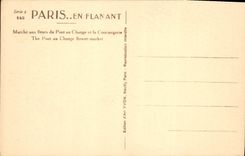 CPA Paris Marche aux fleurs du Pont au Change et la Conciergerie 