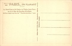 CPA Paris Le Sacre Coeur et le Clocher de l'Eglise Saint Pierre 