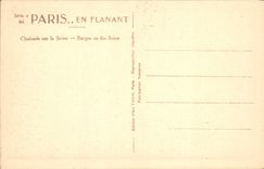 CPA Paris Chalands sur la Seine 