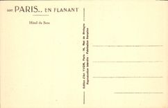 CPA Paris Hotel de Sens 