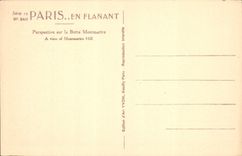 CPA Paris Perspective sur la Butte Montmartre 