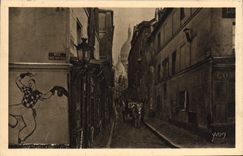 CPA Paris Montmartre La Rue Saint Rustique 
