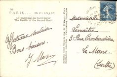 CPA Paris La Basilique du Sacre Coeur 