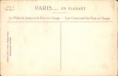 CPA Paris Le Palais de Justice et le Pont au Change 