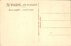 CPA Paris Rue du Haut Pave Chevres