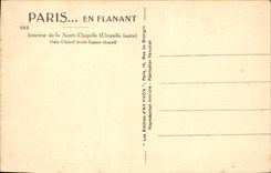 CPA Paris Interieur de la Sainte Chapelle 