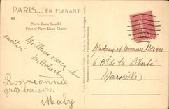 CPA Paris Notre Dame facade 