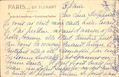 CPA Paris Jardin du Luxembourg 