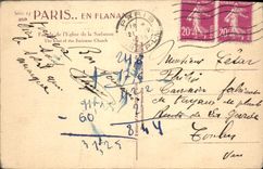 CPA Paris Facade de l'Eglise de la Sorbonne 